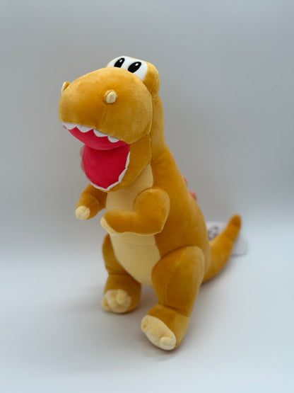 Brown Tyrannosaurus Rex Plush Keychain – Large Dinosaur Stuffed Animal, 12–14"