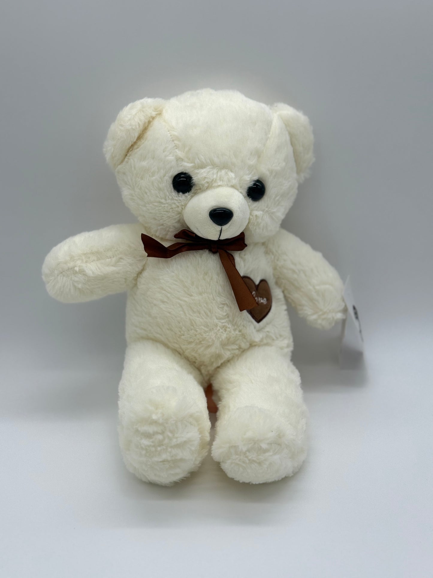 White Teddy Bear Stuffed Animal – Large 17"–19" Soft Plush Toy with Bow