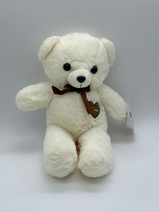 White Teddy Bear Stuffed Animal – Large 17"–19" Soft Plush Toy with Bow