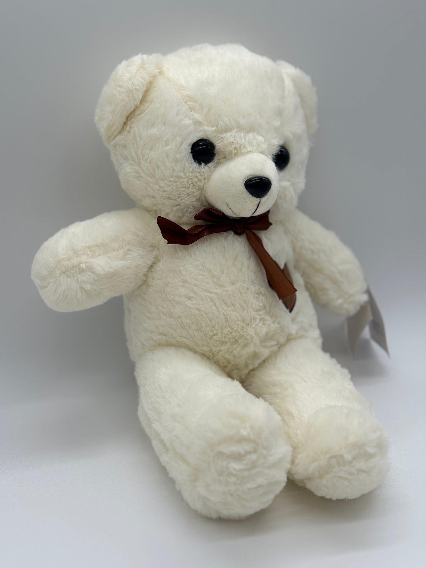 White Teddy Bear Stuffed Animal – Large 17"–19" Soft Plush Toy with Bow