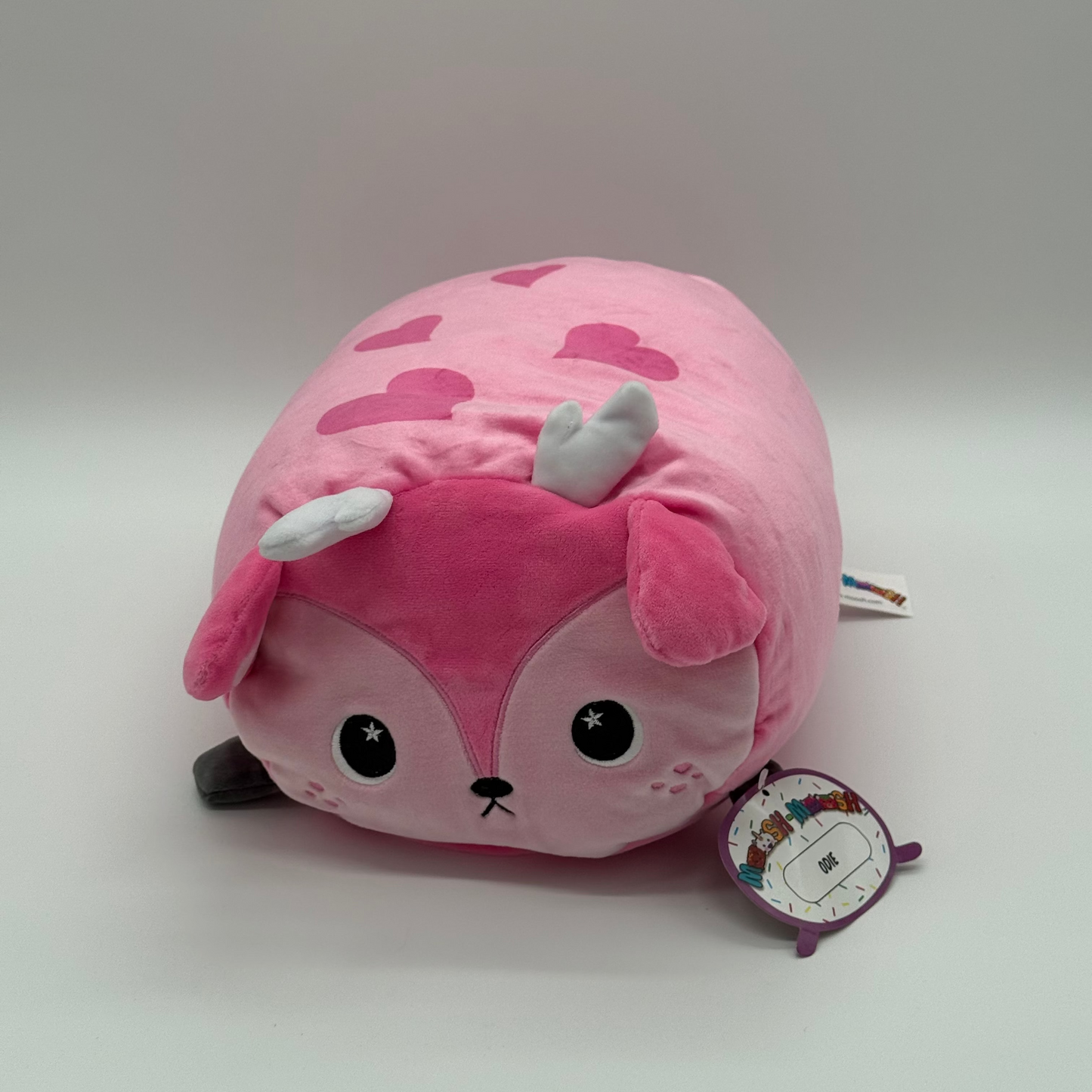 Moosh Moosh Pink Deer Squish Pillow – 8x10"