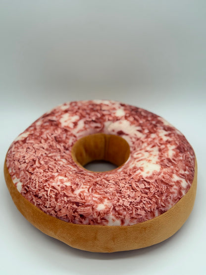 DONUT'S RAINBOW SPRINKLES Pillow for Sitting Round Throw 15x4