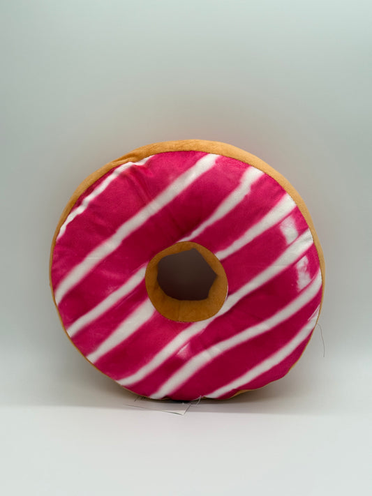 DONUT'S PINK WITH LINES Pillow for Sitting Round Throw 15x4