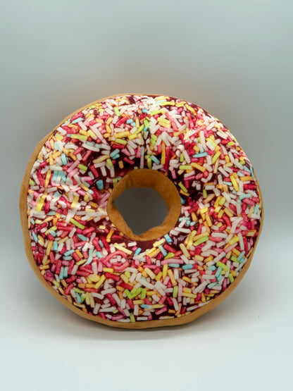 DONUT'S RAINBOW SPRINKLES Pillow for Sitting Round Throw 15x4