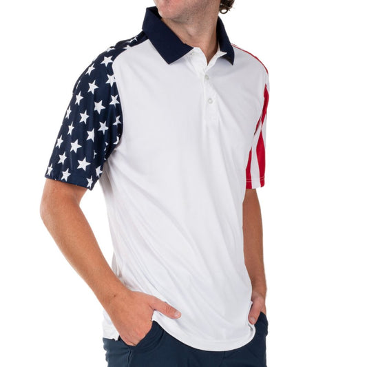 Men's Stars and Stripes Polo Shirt