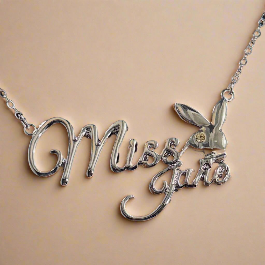 PLAYBOY MISS June w/BIRTH MONTH STONE Necklace jewelry