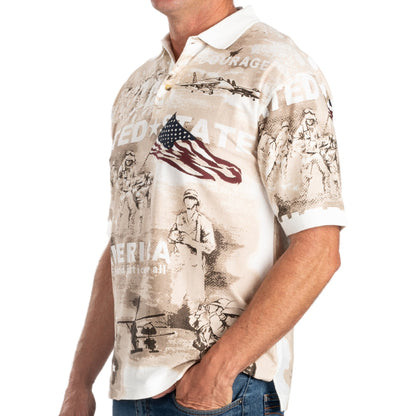 Men's Norman Flag Historic 100% Cotton Polo Shirt