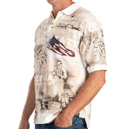 Men's Norman Flag Historic 100% Cotton Polo Shirt