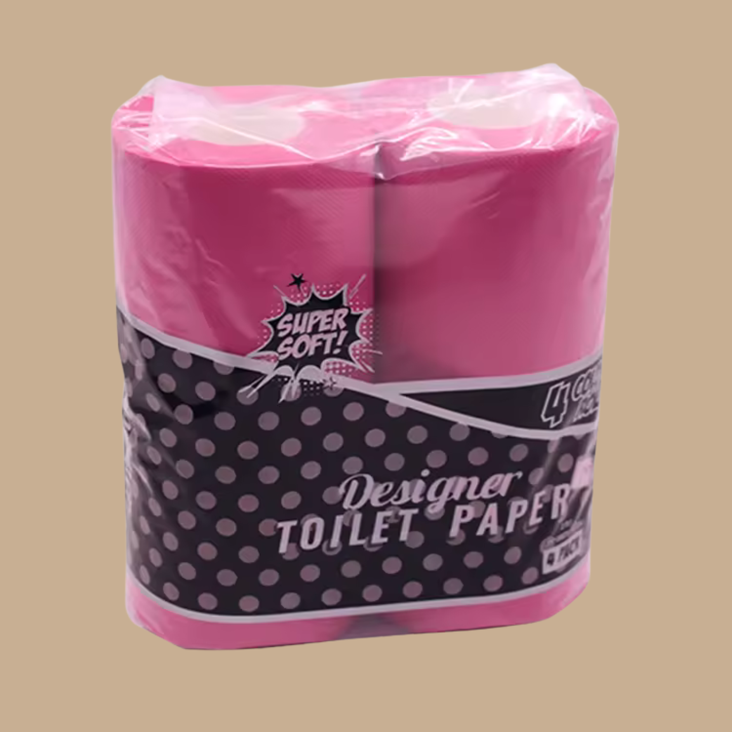 Soft Pink Colored Toilet Paper Tissue