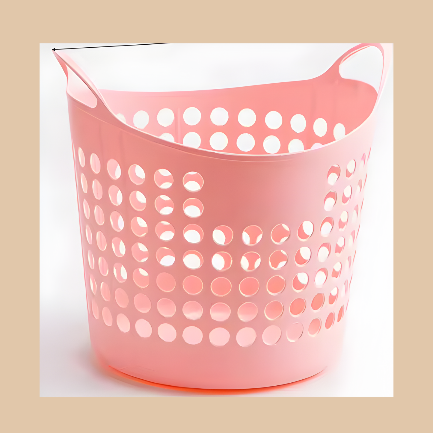 Under Bed and Desktop Storage Basket (Blue and Beige)