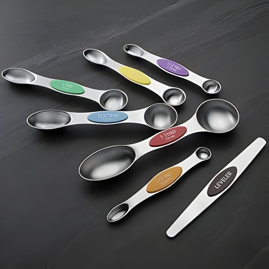Modern Design Magnetic Measuring Spoons Set of 5