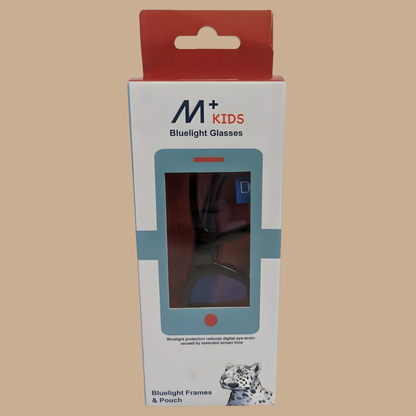 M+ Kids Blue Light Glasses Jay Black UV Protection
