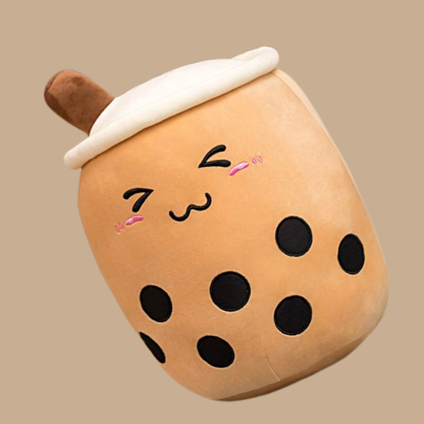Boba Plush Bubble Tea Cup Pillow – 9.4"