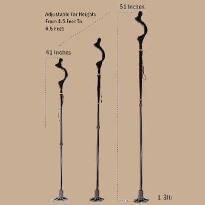 Campbell Posture Cane Folding Walking Cane for Seniors