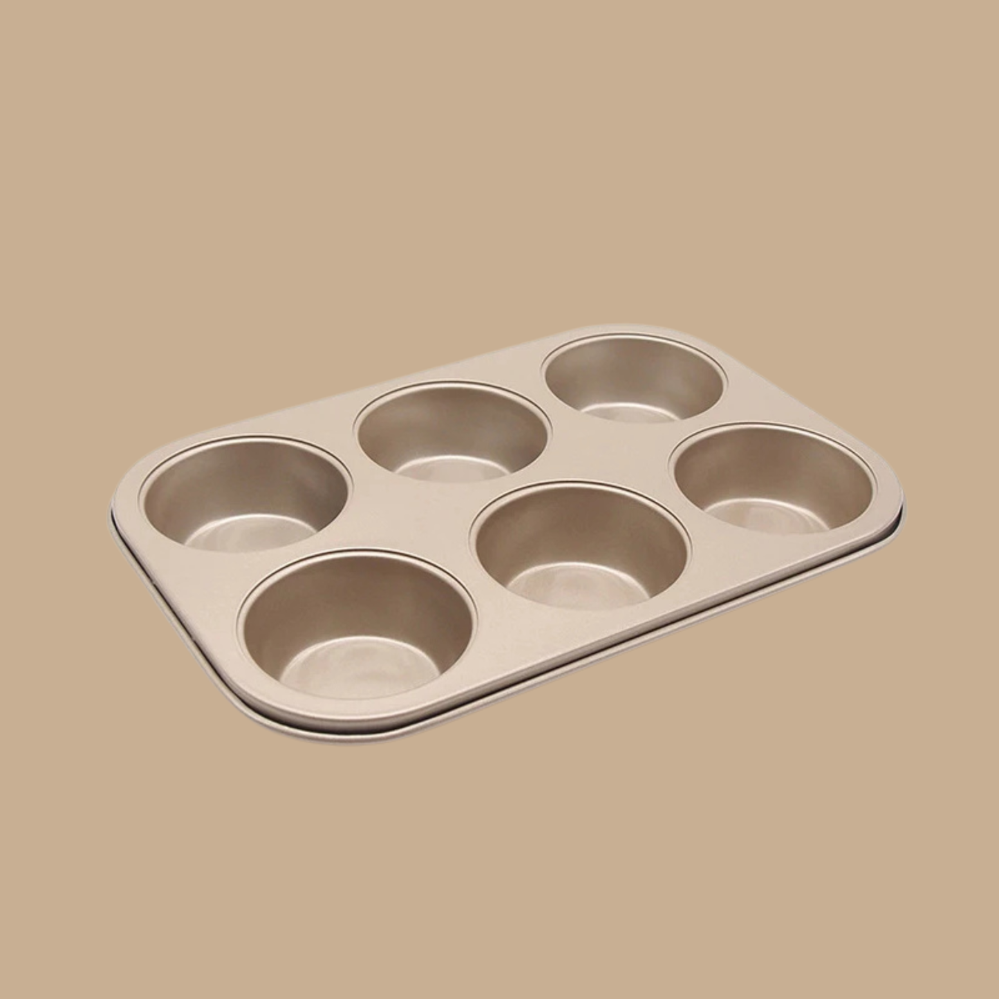 Gold Carbon Steel Non-Stick Muffin Pan