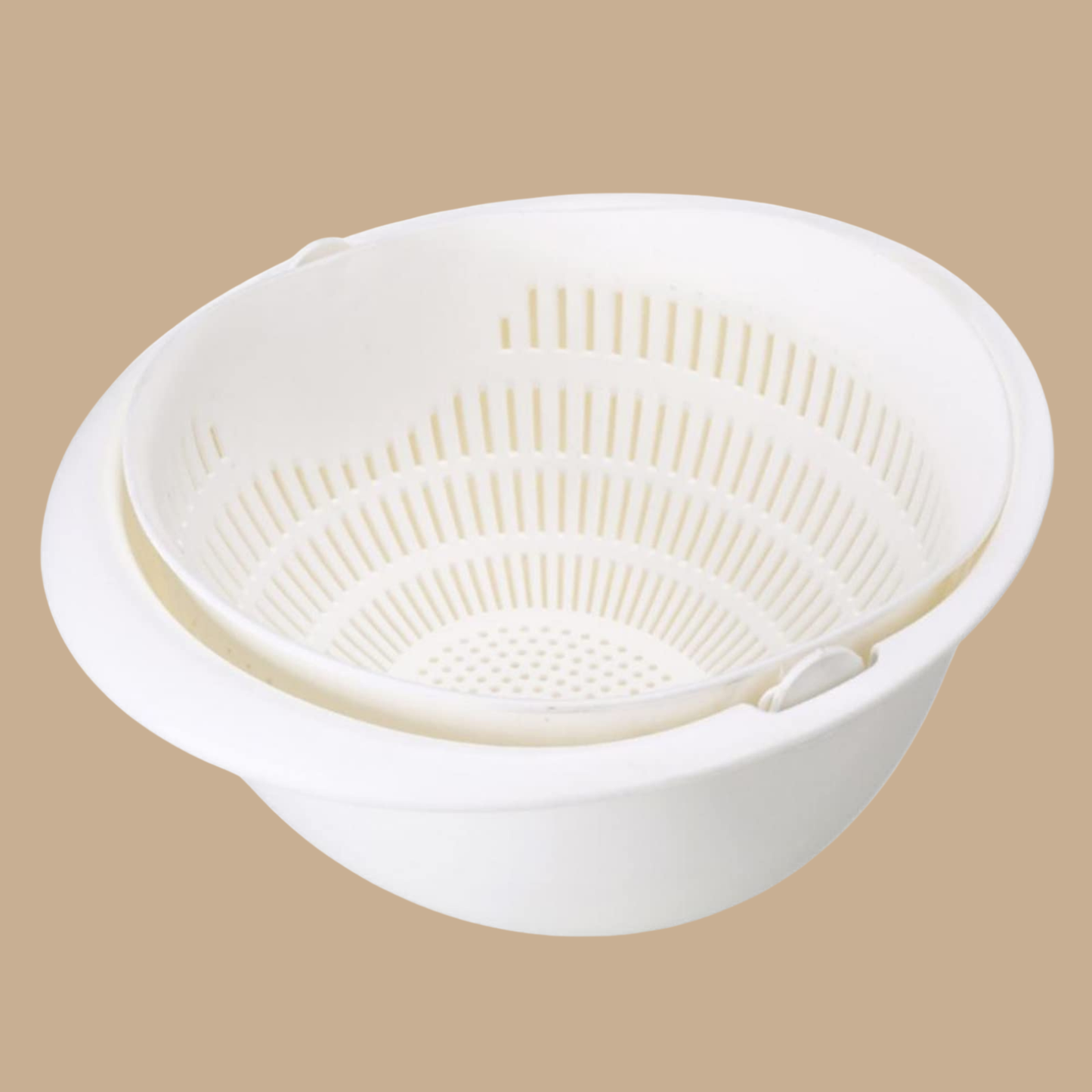 Big 10" Diameter Double Layer Fruit Basket (Blue and White)