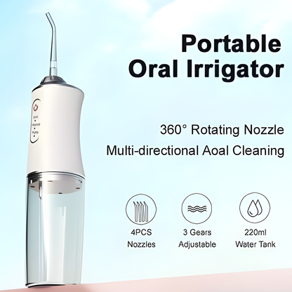Oral Irrigator Water Flosser Cordless Portable