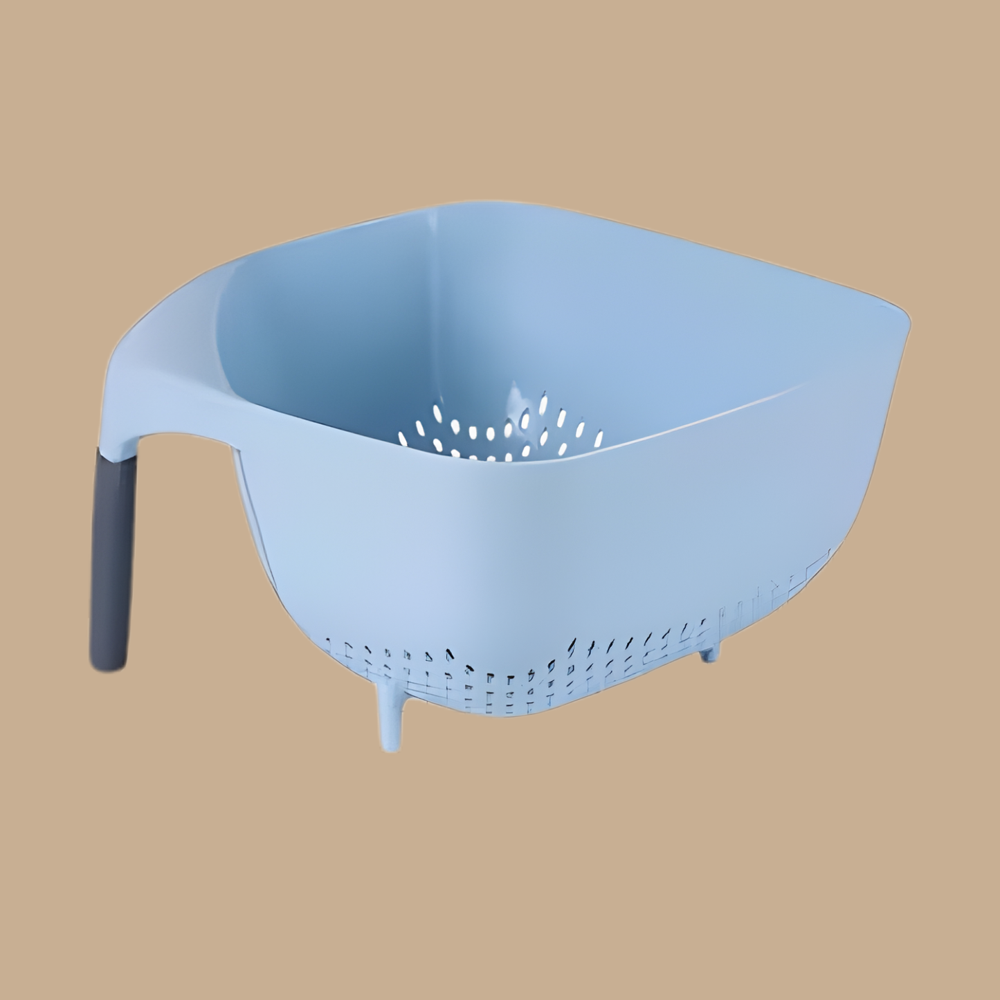 2 Pcs Kitchen Strainers Set (Blue and Gray)