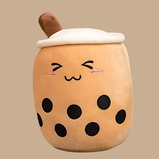 Boba Plush Bubble Tea Cup Pillow – 9.4"