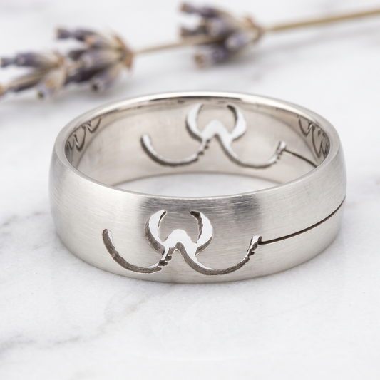 Stainless Steel CUTOUT  Bands – FASHION Rings
