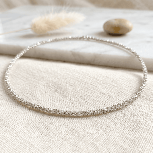 ANKLE BRACELET DIAMOND CUT BALLS CHAIN 10" w/LOBSTER LOCK