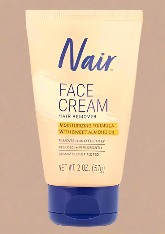 Nair Hair Removal Cream for Face with Baby Oil – 2 oz