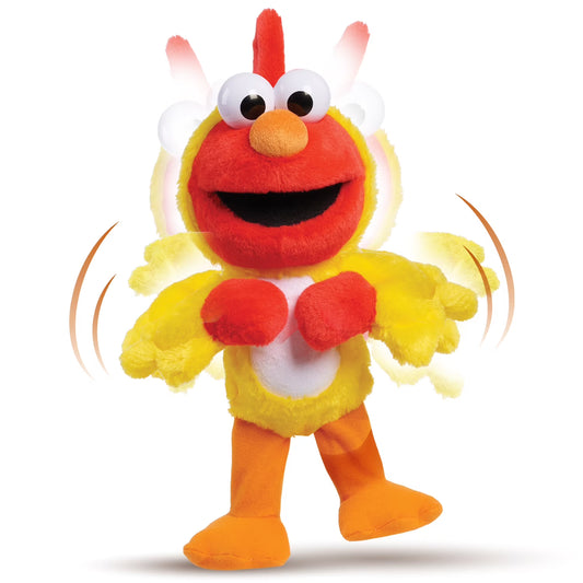 Chicken Dance Elmo Feature 13 Inch Plush, Dancing Plush, Stuffed Animal, Kids Toys for Ages 2 up - COLO