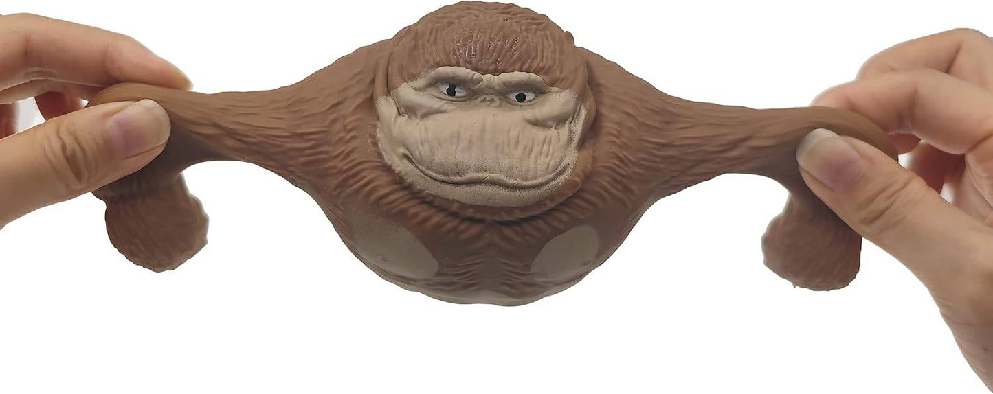 Funny Brown Gorilla Stress Relief 5" Toy, Squeeze and Decompress, Easter Gift for Kids and Adults