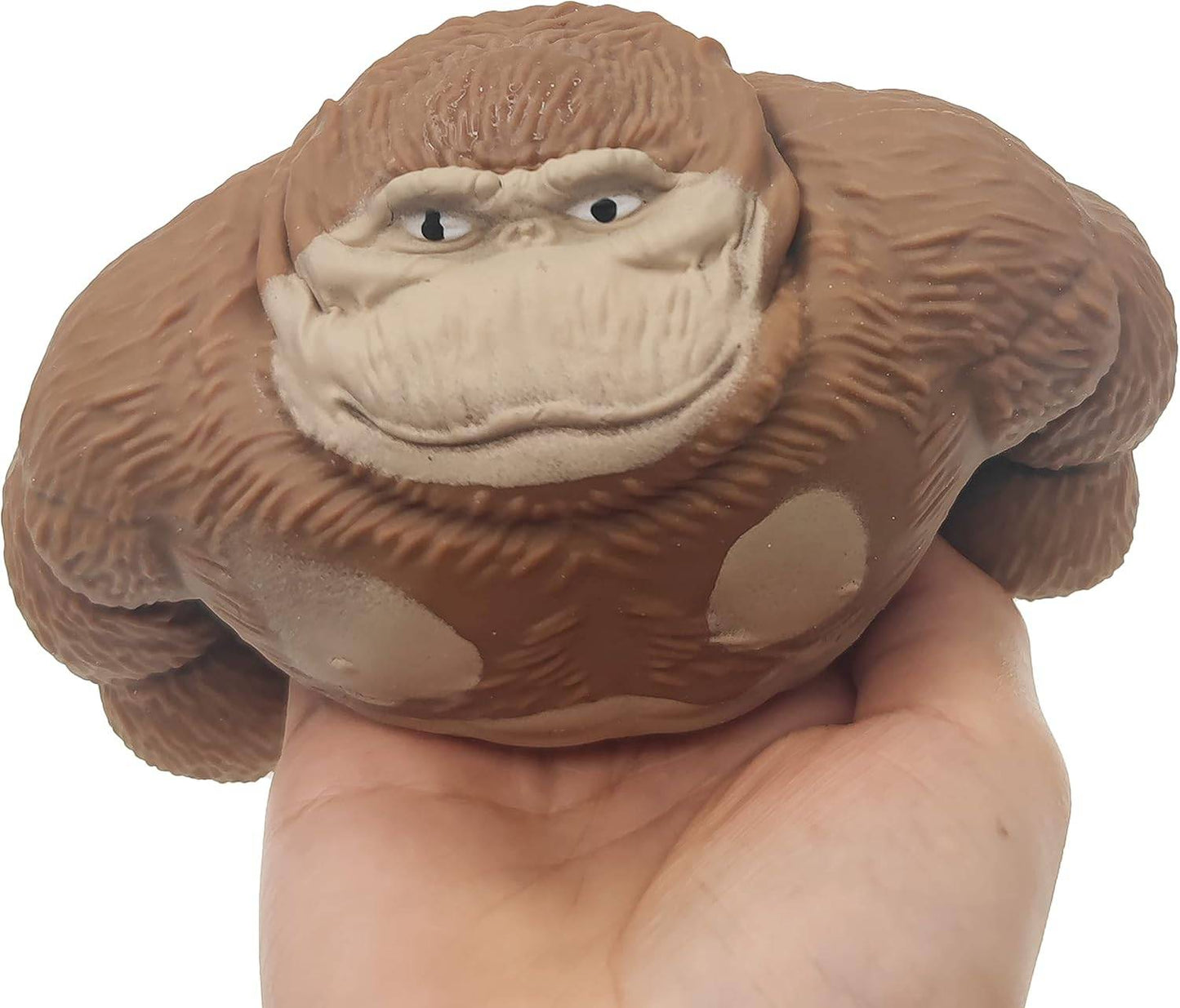Funny Brown Gorilla Stress Relief 5" Toy, Squeeze and Decompress, Easter Gift for Kids and Adults