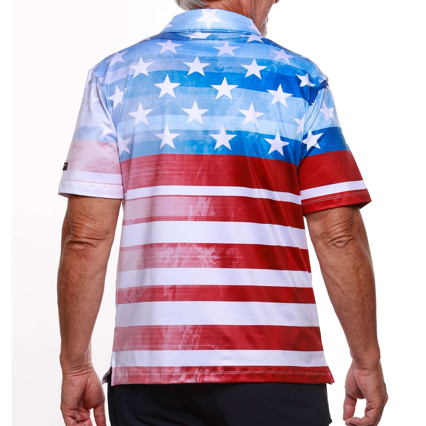 Men's Stars and Stripes Performance Golf Polo