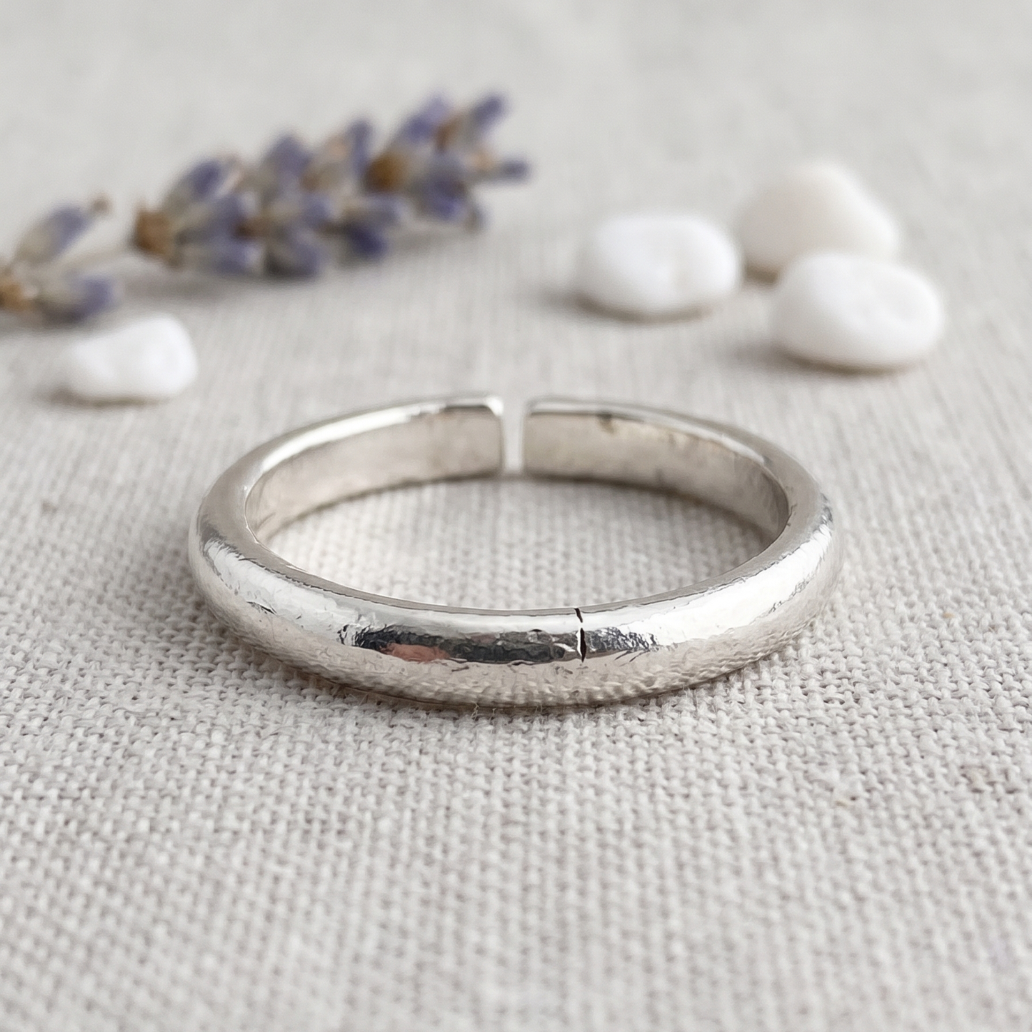 SILVER SMALL HIGH POLISH Toe/Midi Ring