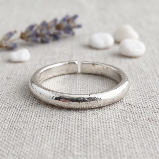 SILVER SMALL HIGH POLISH Toe/Midi Ring