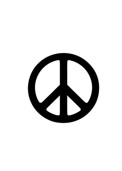 Silver 3 PEACE SIGN Toe/Midi Ring