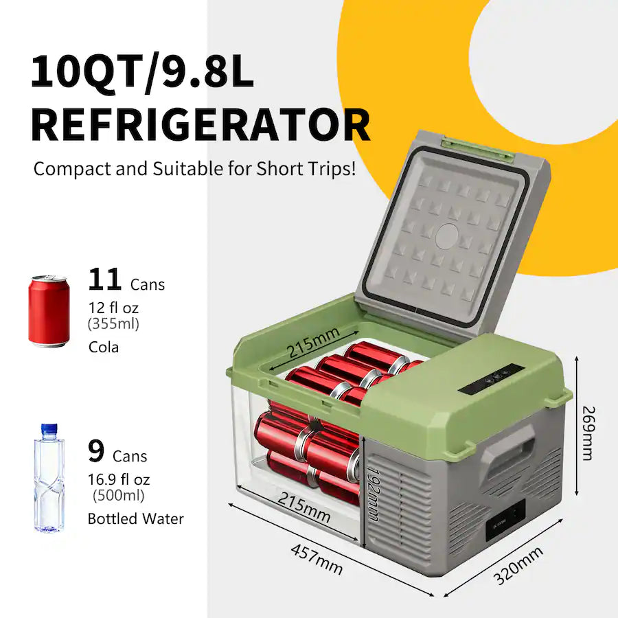 Alpicool X9 Portable Single-Zone DC Compressor Refrigerator & Freezer