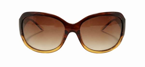 Lucia PL Polarized Sunglasses — Tortoise Amber Frame with Brown Gradient Lenses