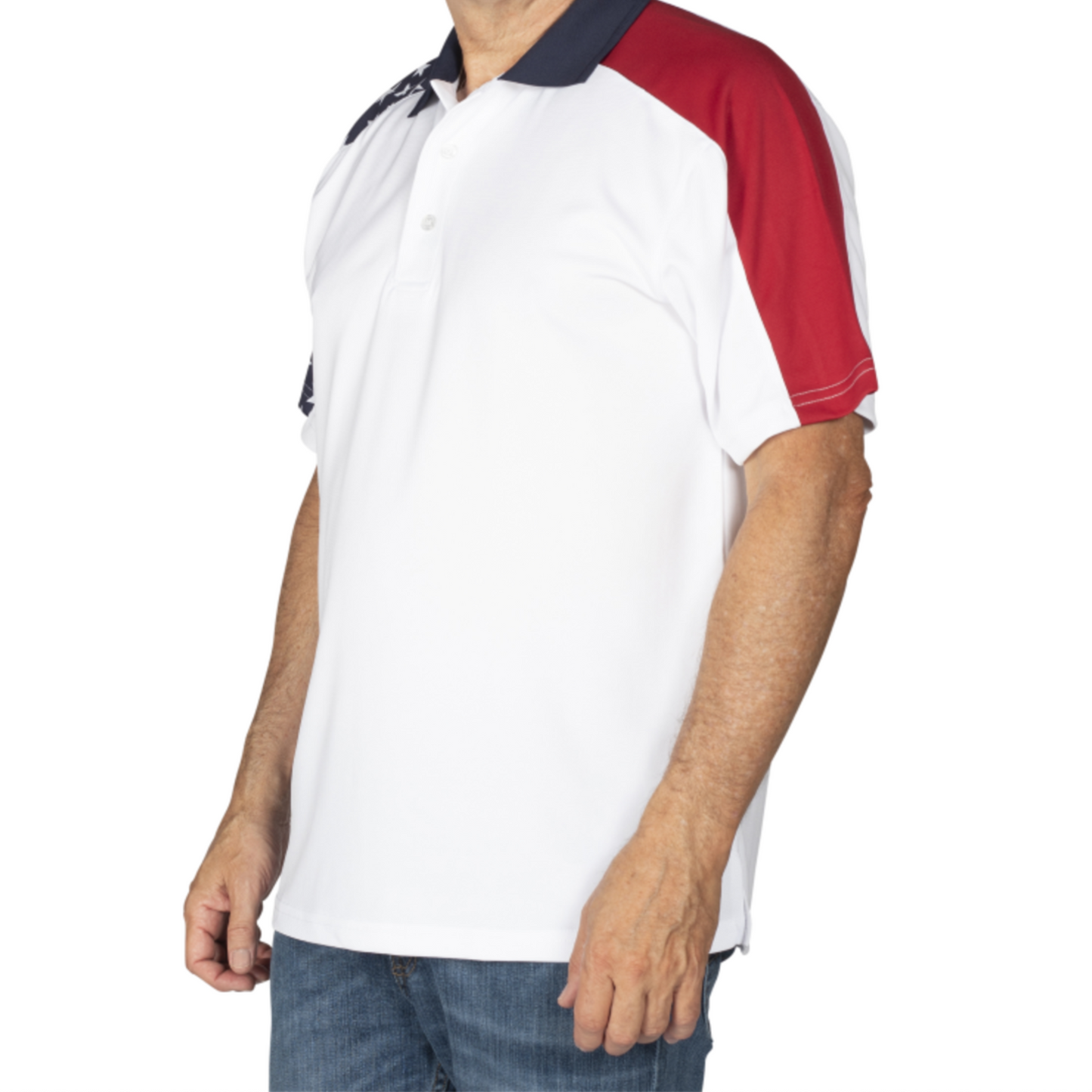 Men's Made in USA Patriotic Tech Polo Shirt