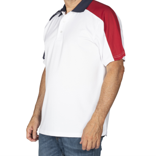 Men's Made in USA Patriotic Tech Polo Shirt
