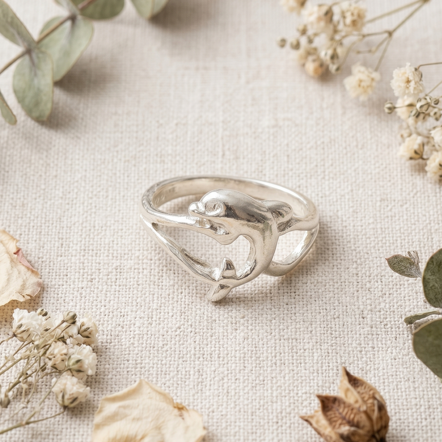 SILVER DOLPHINE Toe/Midi Ring