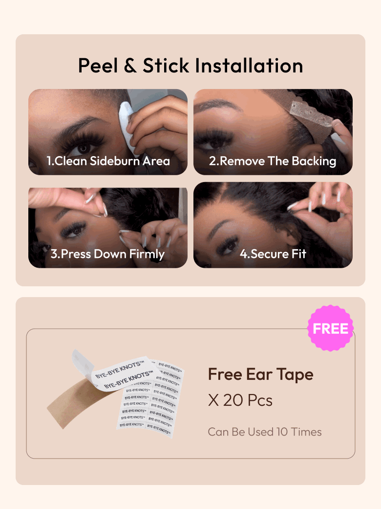 UNice 7x5 Bye-Bye Slip™ Put On And Go Glueless Water Wave Drawstring Wig With Baby Hair