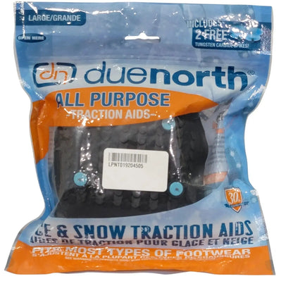 Due North All-Purpose Traction Aids | Ice &amp; Snow Shoe Cleats (Size oversized/enorme )
