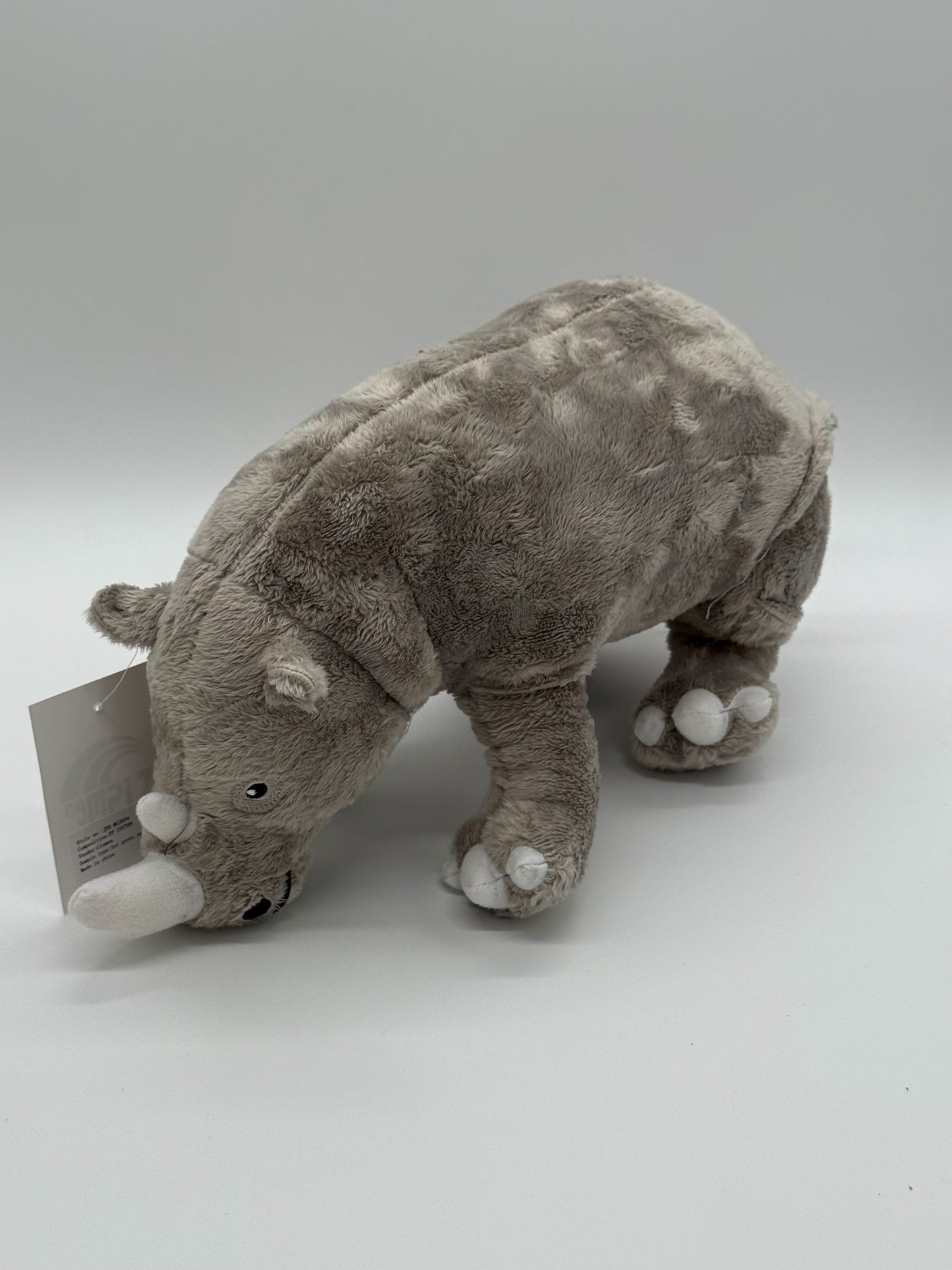 Soft Plush Rhinoceros Stuffed Animal Toy – Medium Size (10" to 14")