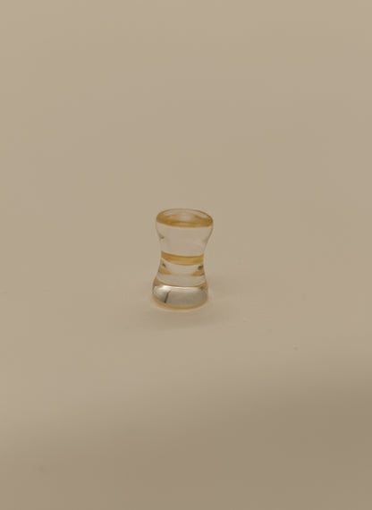 Opal Clear Double Flared Ear Plug Stretching Kit – 3 pcs Set