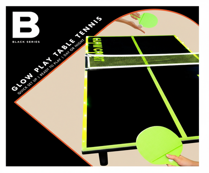 Black Series Glow-in-the-Dark 40" Table Tennis Set