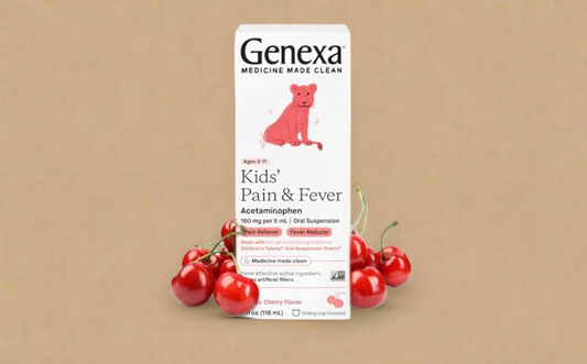 Genexa Kids Pain & Fever (118 mL, Cherry Flavor)