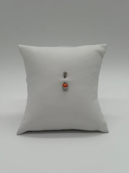 Titanium Flower Logo Belly Button Ring