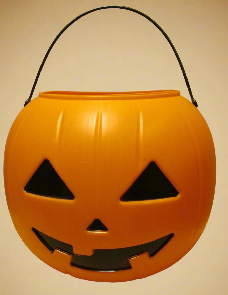 Halloween Jack-O'-Lantern Candy Bucket – Classic Orange