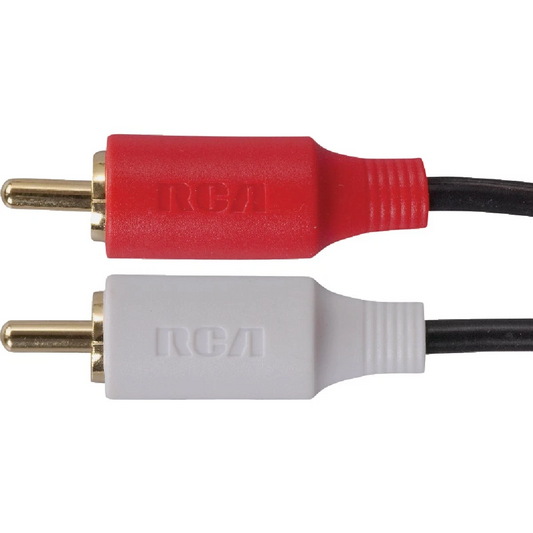 RCA Stereo Dubbing Audio Cable – 10-Foot Length, Male-to-Male Connectors