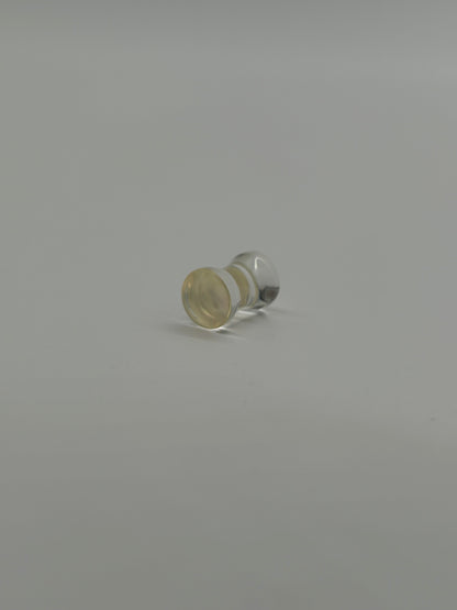 Opal Clear Double Flared Ear Plug Stretching Kit – 3 pcs Set