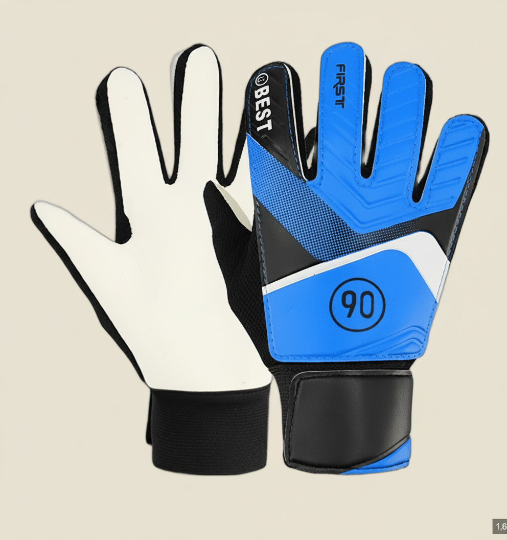 Junior Soccer Goalie Gloves – Blue (1 Pair)