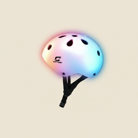 LED Light-Up Helmet – Multicolor Rechargeable Safety Helmet